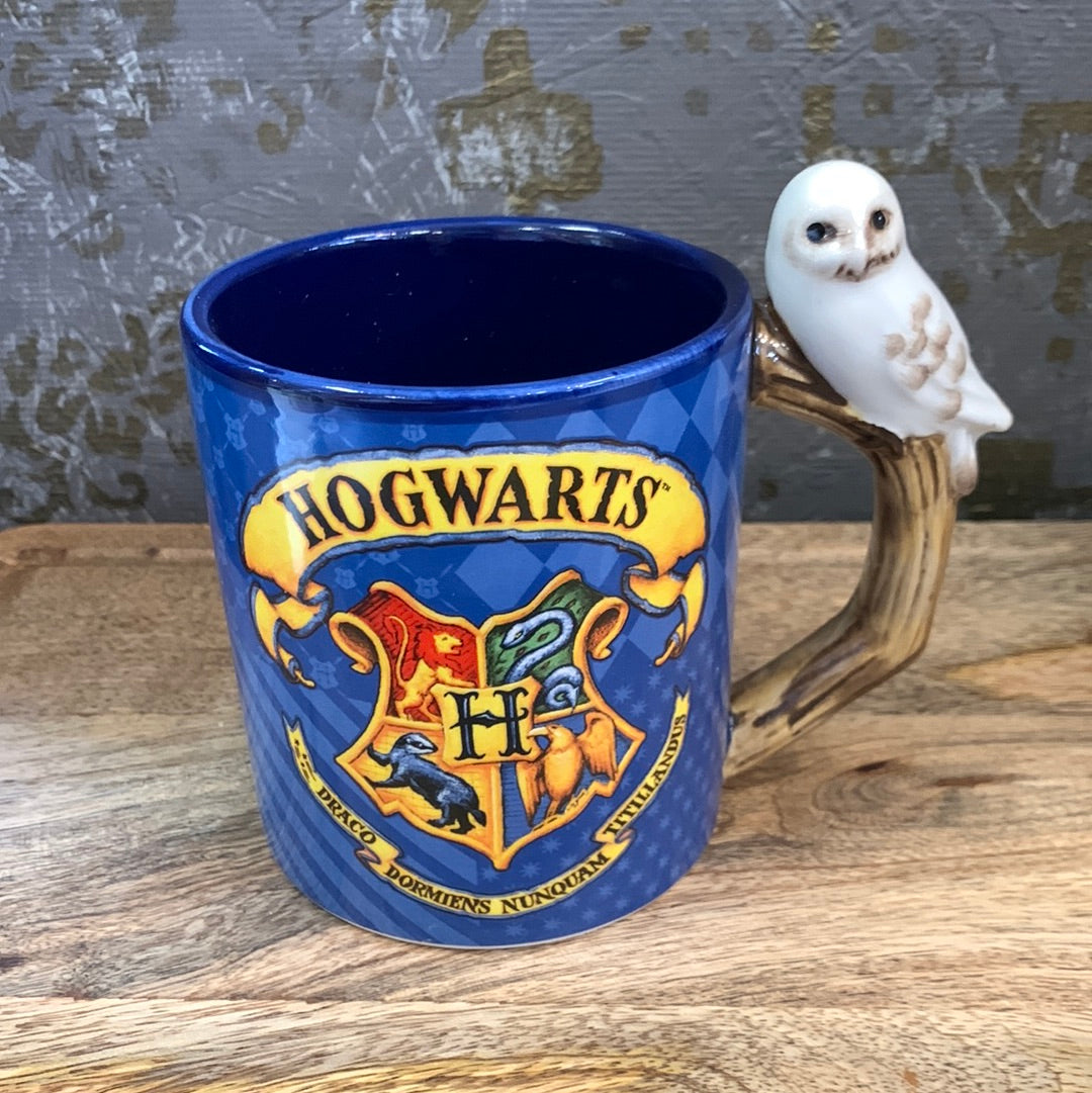 Hogwarts & Hedwig 3D Shaped Mugs