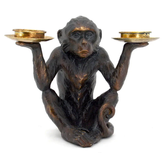 Monkey Dual Candle Holder