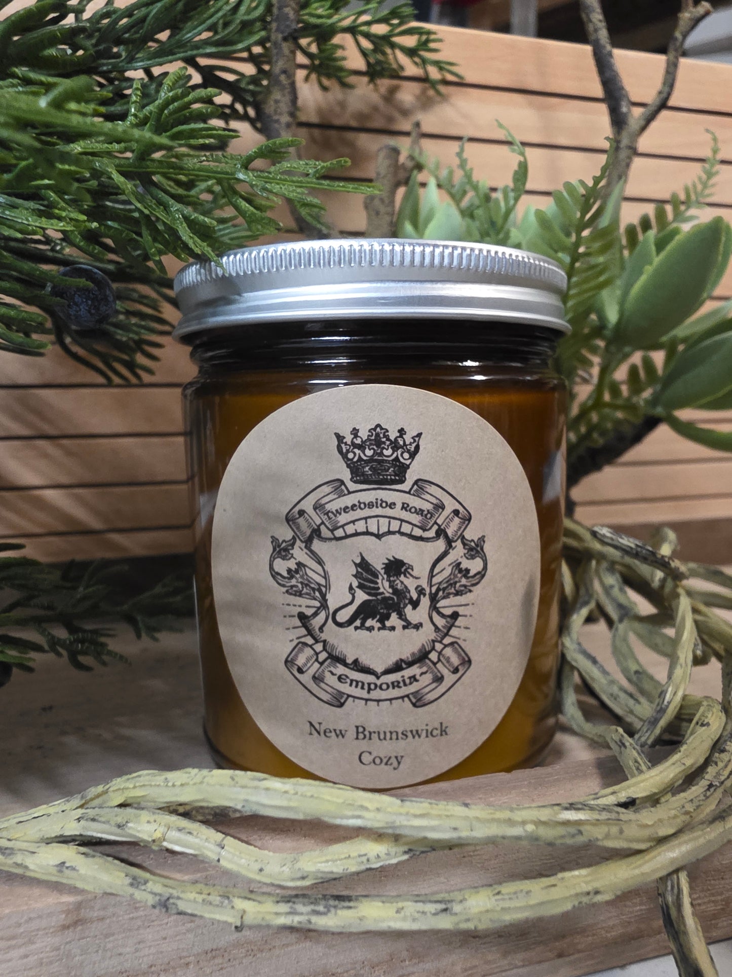 Tweedside Road / Emporia Candle Amber Jar