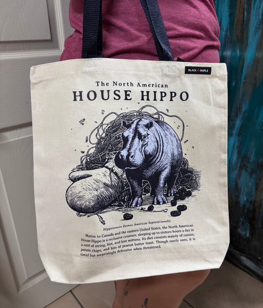 North American House Hippo Tote Bag