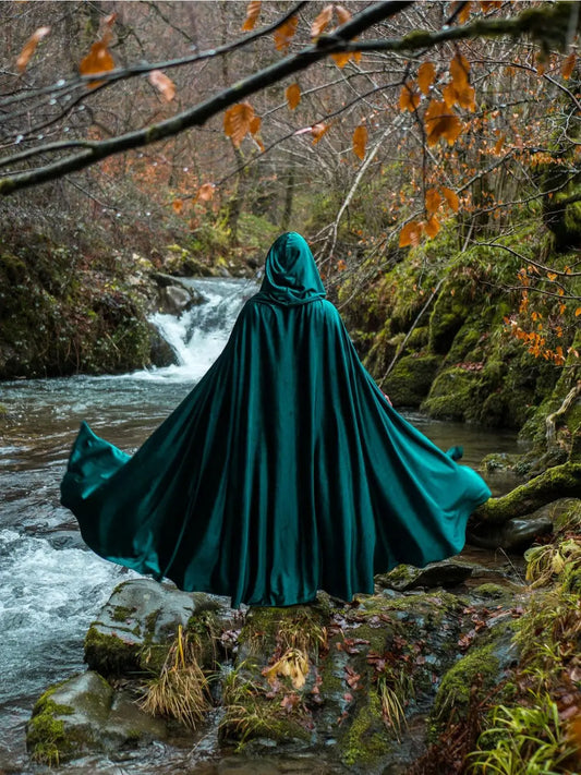 Velvet Hooded Cloak