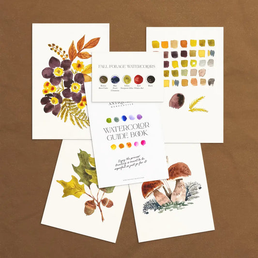 Watercolour Painting Kit - Woodland Botanicals