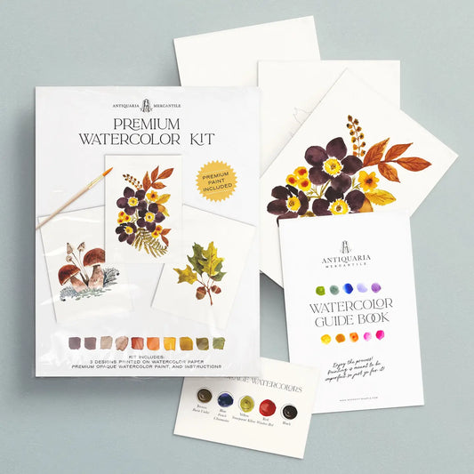 Watercolour Painting Kit - Woodland Botanicals