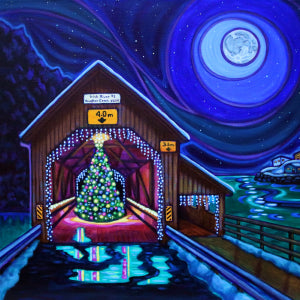 Yule Tide 5x5 Note Card