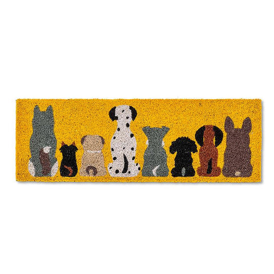 Row of Dogs Small Doormat