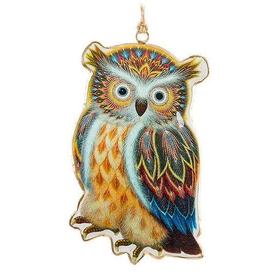 Large Colourful Owl Ornament