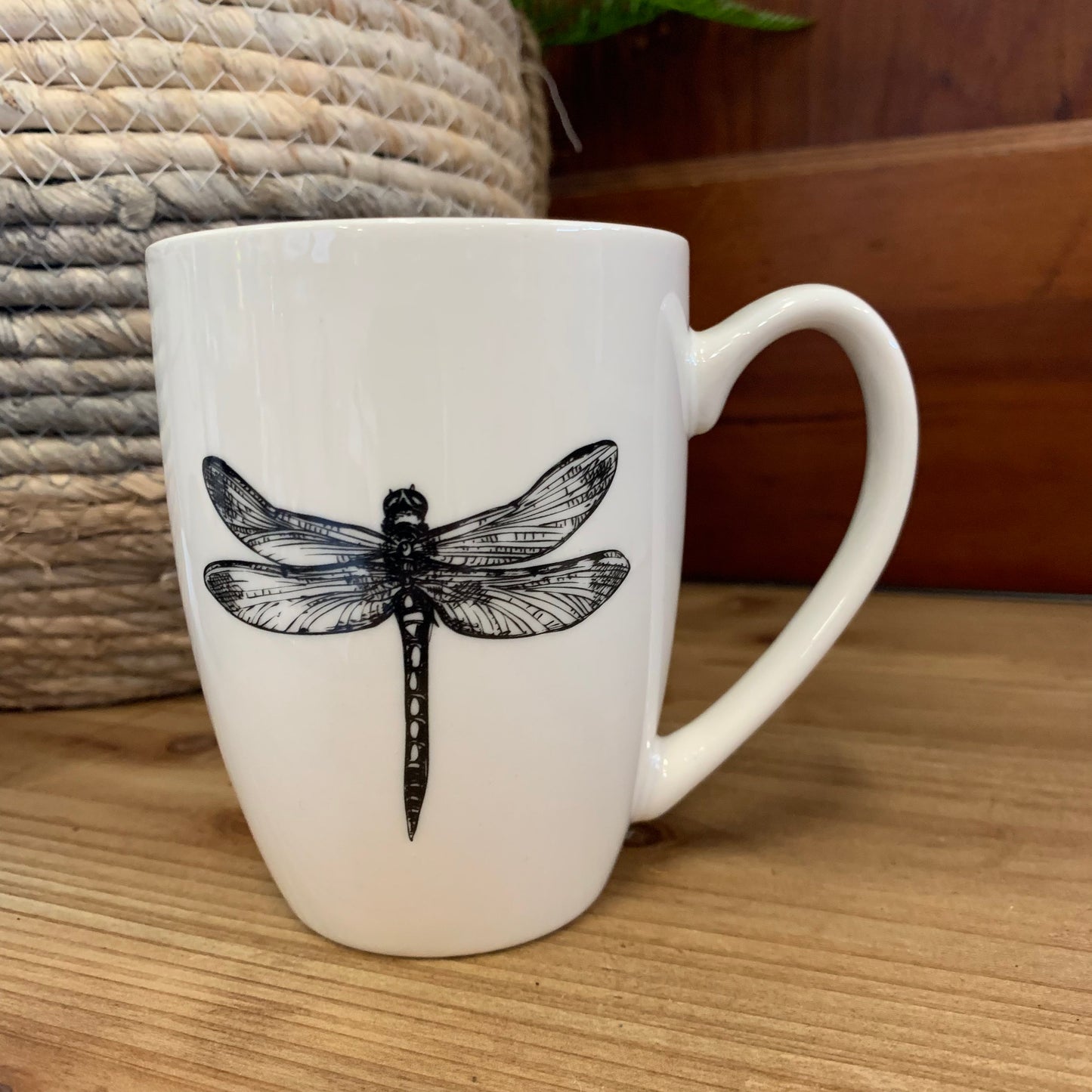 Pen & Ink Dragonfly Mug