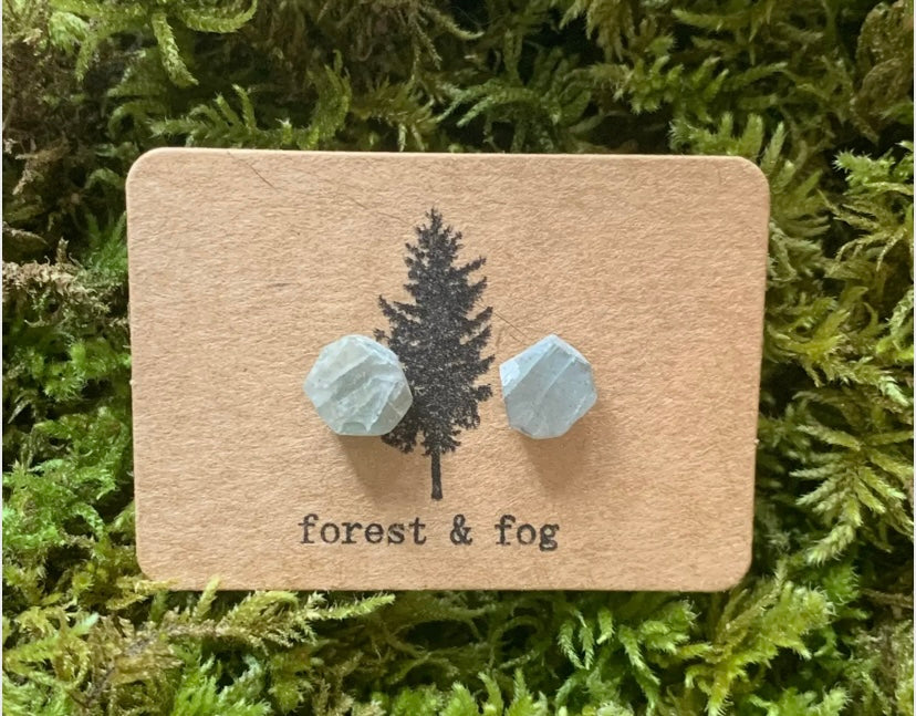 Forest and Fog Crystal Earrings
