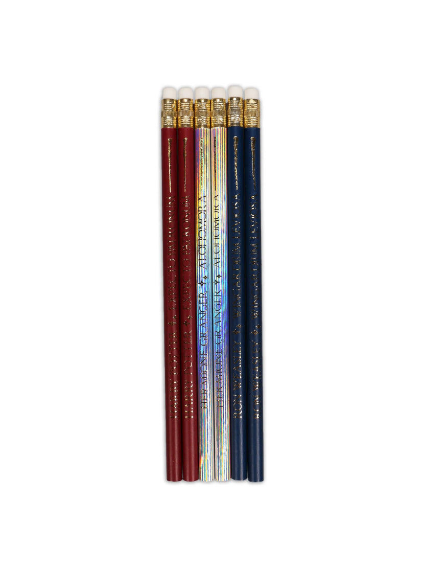 Harry Potter Wands Set of 6 Pencils