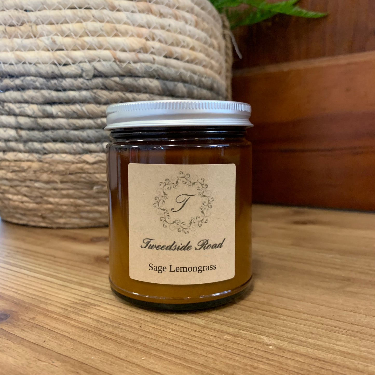 Tweedside Road Candle Amber Jar